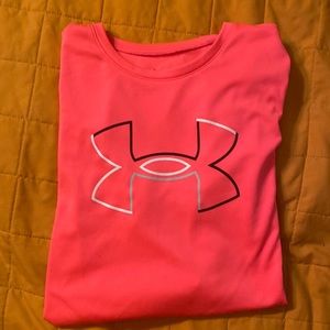 bright pink under armor long sleeve